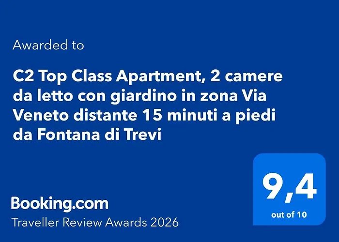 Daire C2 Class Apartment, 2 Da Letto Con Giardino In Zona Via Veneto Distante 15 Minuti A Piedi Da Fontana Di Trevi *