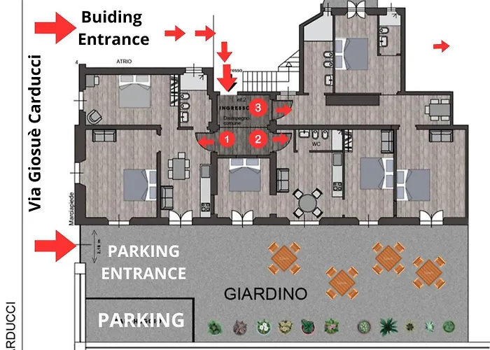 C2 Class Apartment, 2 Da Letto Con Giardino In Zona Via Veneto Distante 15 Minuti A Piedi Da Fontana Di Trevi Daire Roma